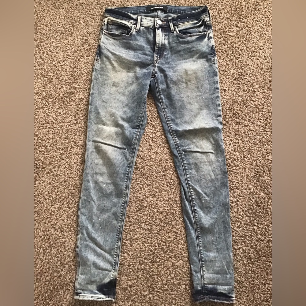 Very unique wash denim pants by Express
